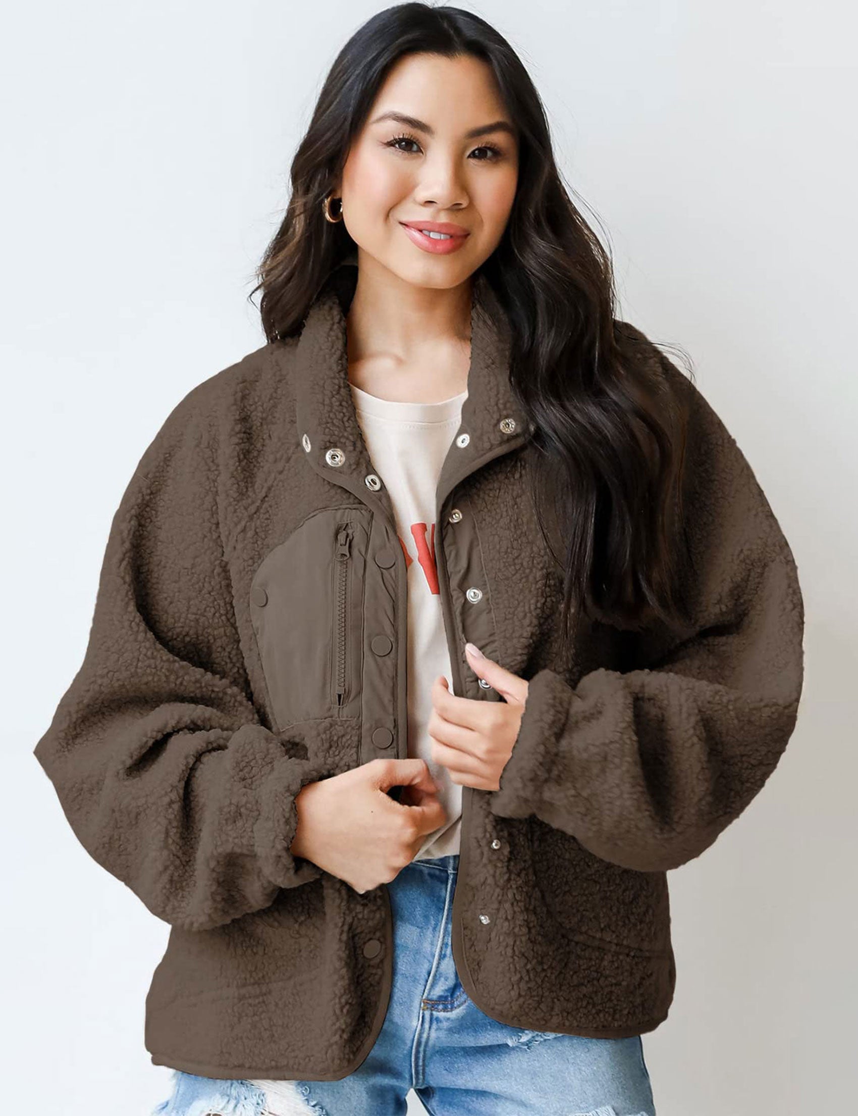 Fleece Jacket Sherpa Winter Coats