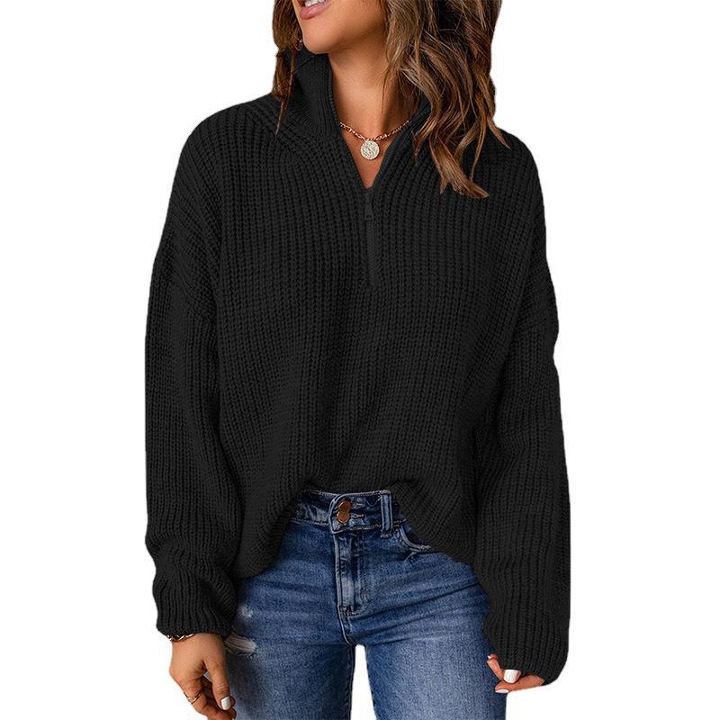 Ladies Turtleneck Pullover Knitted Sweater