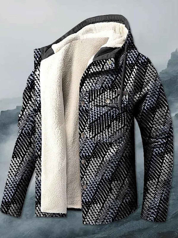 3D Printed Hooded Fleece Jacket
