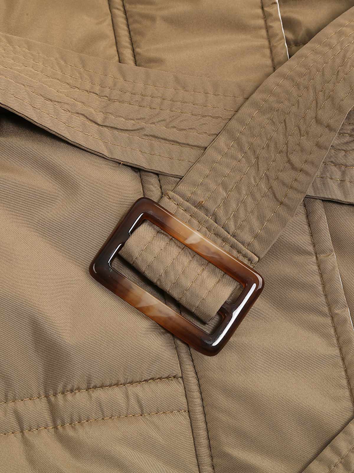 Down Maxi Winter Coat with Belt