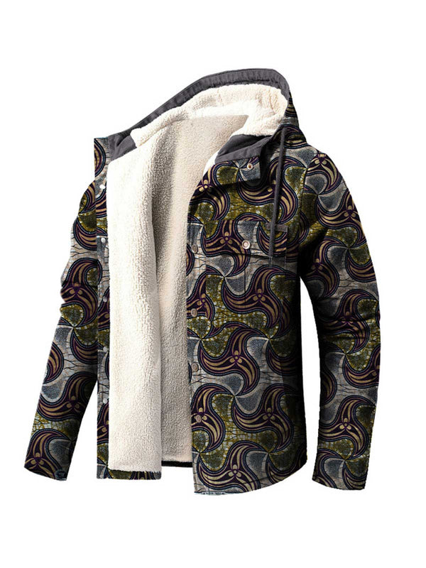 Myth 3D Printed Hooded Fleece Jacket