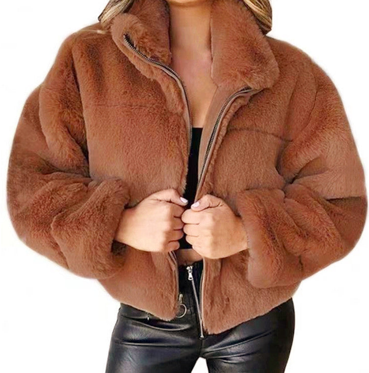 Winter Warm Fluffy Cashmere Jacket