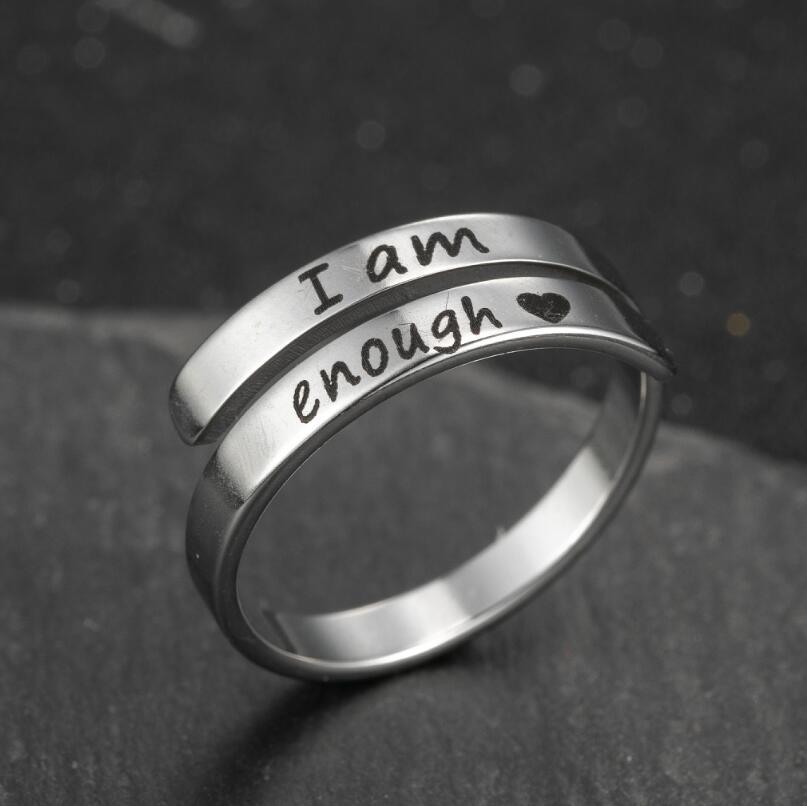 I Am Enough Affirmation Ring