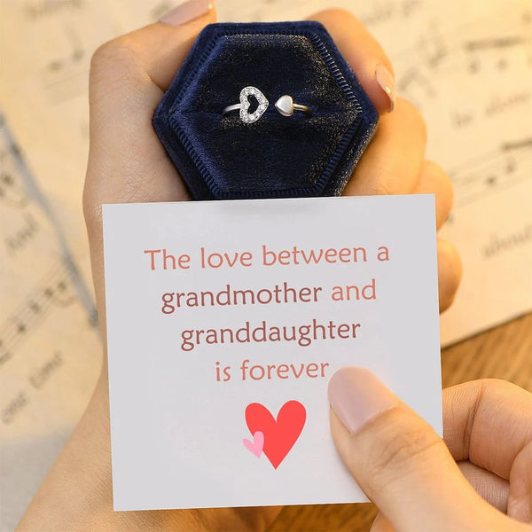 💕The Love Between a Grandmother and Granddaughter 👩👧is Forever Ring