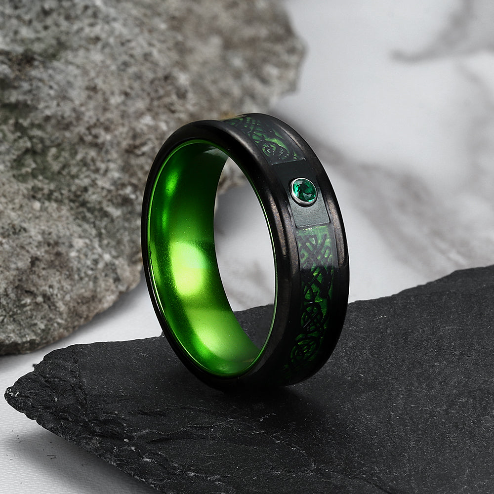 Dragon Luminous Stainless Steel Ring